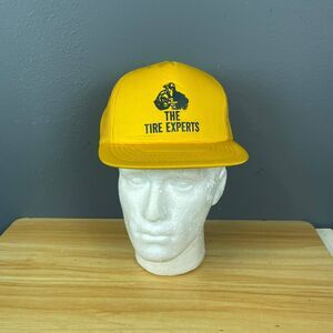 SI The Tire Experts Yellow Trucker Hat Snapback Cap Adjustable Snapback Casual